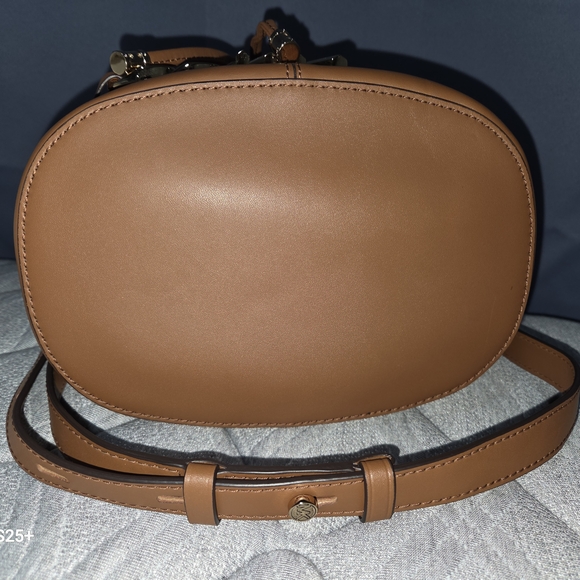 Michael Kors Brown Leather Perforated Shoulder Bag - Picture 6 of 10
